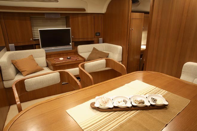 Elan Impression 514 lounge © Navsail www.navsail.com.au